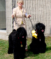 Marina with Lola and Vlada